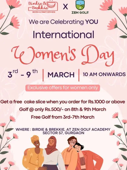 We celebrated International Women's Day with a week of exclusive offers, including free and discounted golf sessions for all women.