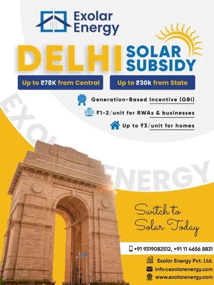 Take advantage of the Delhi Solar Subsidy. We help you secure benefits from both the central and state governments to make your investment even more affordable.