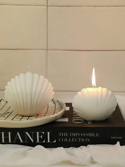 The world is your oyster. Our shell candles are a reminder to find beauty in the everyday.