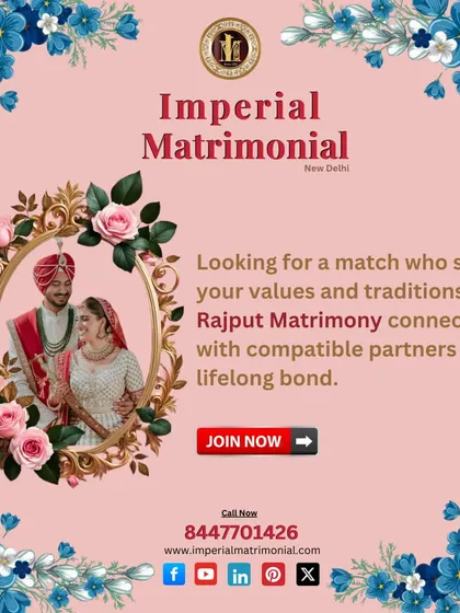 For the Rajput community, we connect compatible partners for a lifelong bond. Our service is designed for those looking for a match who shares their values and traditions.