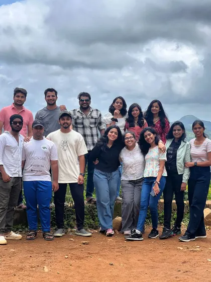 A group photo from a monsoon long weekend trip.