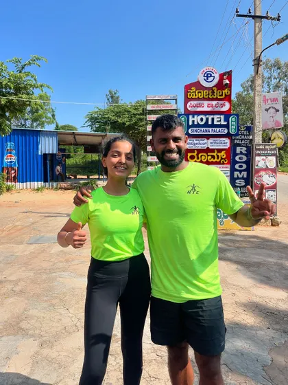 15 days to go for the Malnad Ultra 50k. Posing with one of my runners, ready for the challenge.