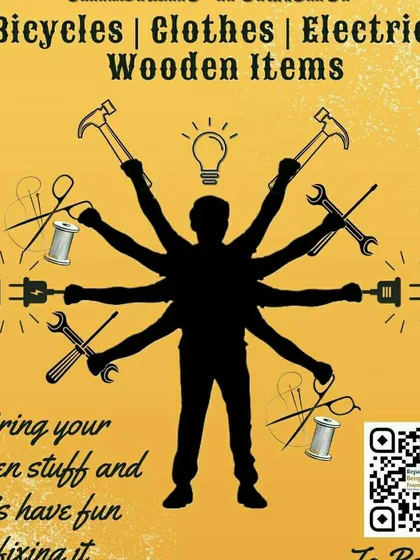 An announcement for our Chennai repair cafe for children, a great opportunity for kids to learn hands-on skills.