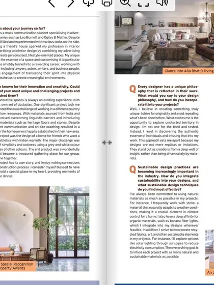 An article in Open Acres magazine that beautifully captured my journey and my outlook on design. It’s always a pleasure to share my story and my passion for creating spaces with soul.