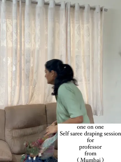 A professor from Mumbai taking an online class. It's an honor to teach women who are in the profession of education themselves.