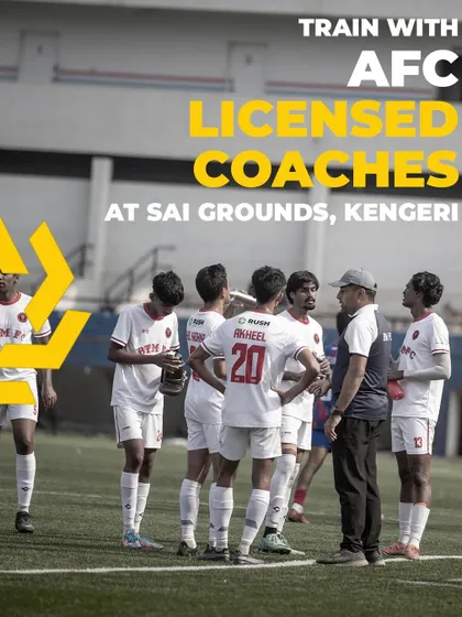 Train with our experienced, AFC licensed coaches at the state-of-the-art SAI Grounds in Kengeri, a facility designed for professional development.