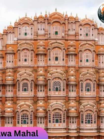The magnificent Hawa Mahal in Jaipur, with its intricate facade, is a must-see landmark on our Rajasthan heritage tours.