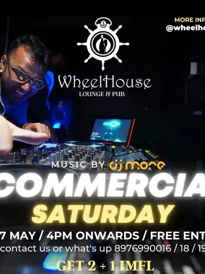 Another "Commercial Saturday" poster, this one featuring me in action. These nights are all about high energy and popular music.