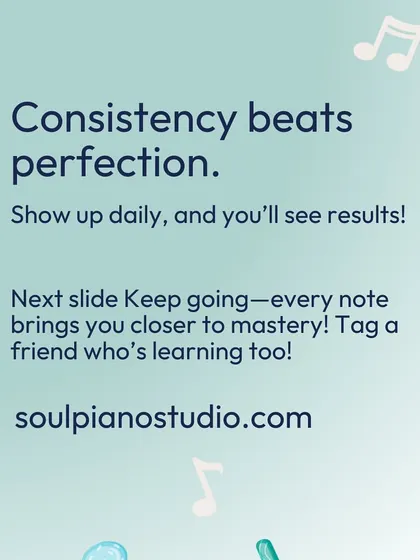 Remember, consistency beats perfection. Showing up for a short practice daily is more effective than one long session per week. Every note brings you closer to mastery.