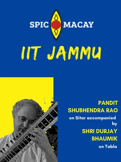 Off to Jammu to perform at IIT. SPIC MACAY's incredible network allows us to reach students in every corner of the country, from Jammu to the southern states.