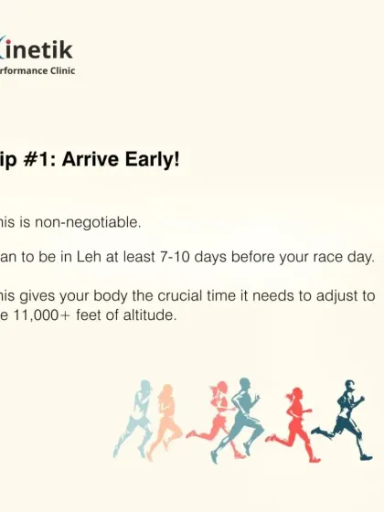 Tip one for the Ladakh Marathon is to arrive early. I recommend planning to be in Leh at least 7-10 days before the race to give your body crucial time to adjust to the 11,000+ feet of altitude.