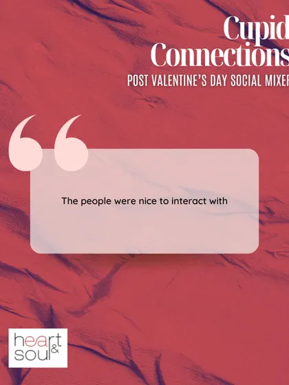 "The people were nice to interact with." This is a direct result of our curation process, ensuring a respectful and engaging group.