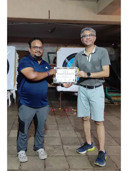 This gentleman was one of the most consistent performers in our May batch. Here he is with his well-earned course completion certificate.