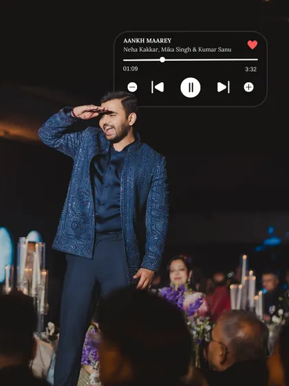 A guest takes center stage with his dance moves. We create an environment where everyone feels comfortable letting loose and being part of the entertainment.