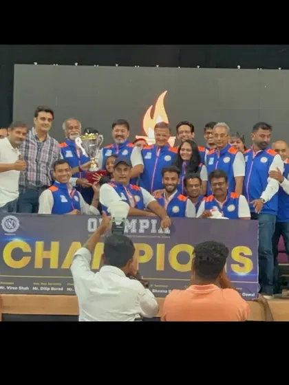 A champion team! Celebrating our victory at the Olympia InterClub Badminton Championship 2024 for PJ Hindu Gymkhana.