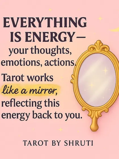 How Tarot Actually Works. This series explains that Tarot is not about predicting a fixed fate. It's an energy reading that acts as a mirror, reflecting your thoughts and emotions back to you to provide clarity and guidance.