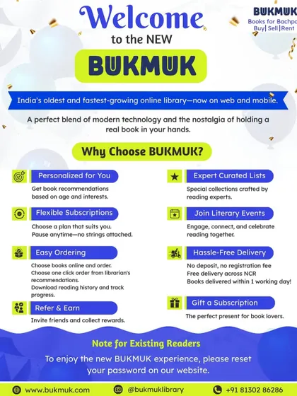 Wondering why you should choose Bukmuk? We offer personalized recommendations, expert curated lists, flexible subscriptions, and hassle free delivery. It's the perfect blend of modern technology and the nostalgia of holding a real book.