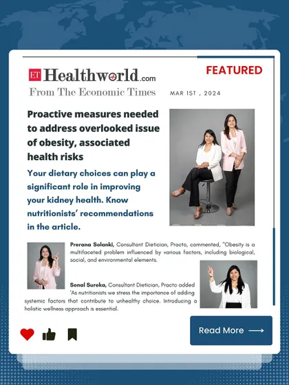 We were recently featured in ET Healthworld, BW Healthcare World, and Onlymyhealth, discussing topics like obesity, gut health, and kidney health. Check out the articles to learn how food and habits can impact your well-being.