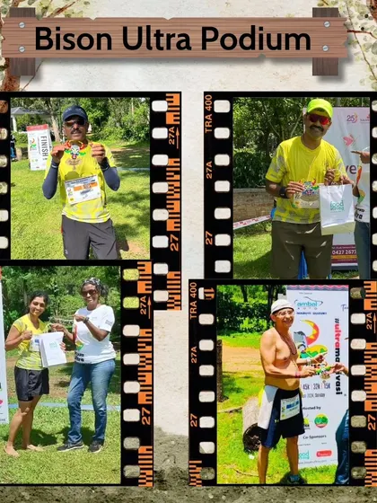 A collage celebrating the podium finishers from the Bison Ultra. It was a dominant performance by the Jayanagar Jaguars.