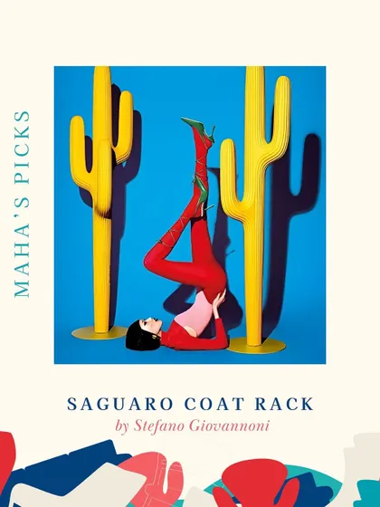 The Saguaro Coat Rack by Stefano Giovannoni is a fun and functional piece that adds a touch of desert chic to any space.