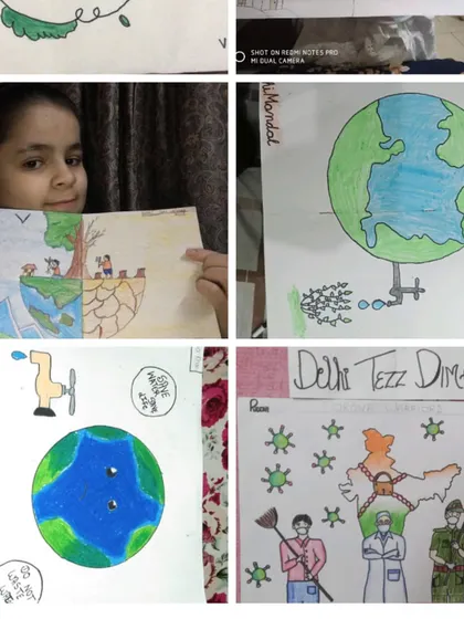 More beautiful artwork from our talented students during the drawing competition.