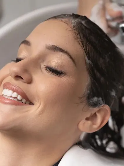 The simple pleasure of a perfect head wash. I use gentle, natural products to cleanse and refresh your hair, leaving you feeling light, clean, and utterly pampered.