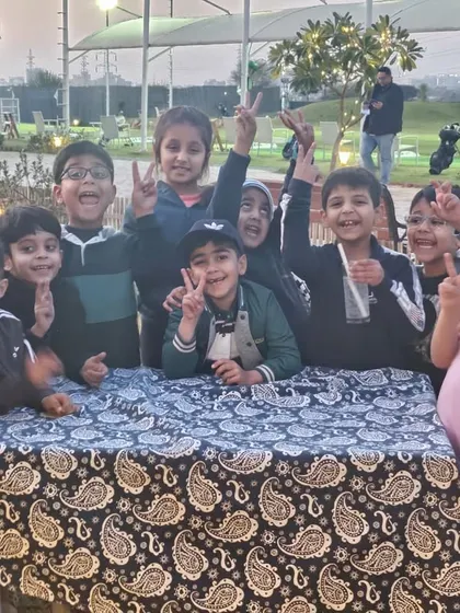 Pure joy and excitement from the kids' table at a birthday party. I provide the space and activities to keep your youngest guests entertained all day long.