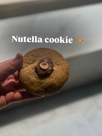 You can't go wrong with a classic Nutella-stuffed cookie, topped with a whole hazelnut.