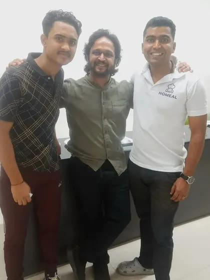 It's always great connecting with our clients. Here's a happy moment with the team at Locus.sh after a successful lunch service. Building relationships is just as important as serving great food.