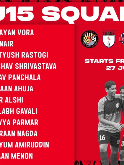 The first part of our U15 squad announcement for the 2024 Thane Youth League season.