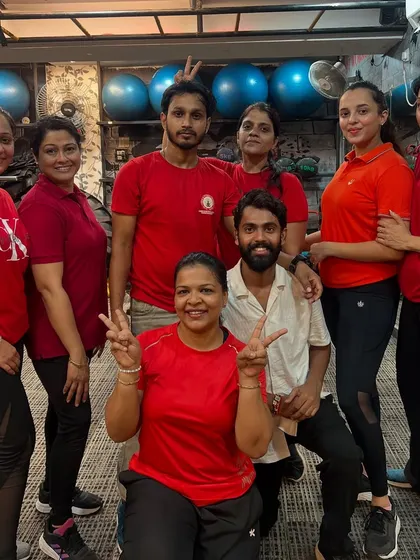 Another great shot from our Ganpati celebration. We believe in celebrating our culture and festivals with our fitness family.