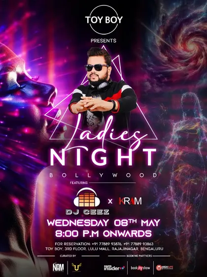 The "Hottest Ladies Night in B-Town" at the new Toyboy Bengaluru in Lulu Mall.