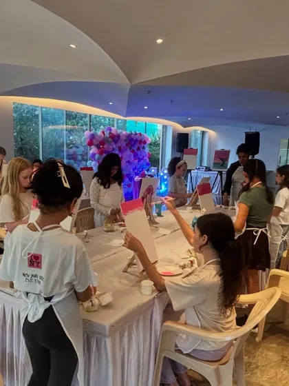 Another angle of the kids' birthday party at Perry Lane. We ensure everything is perfectly set up for a smooth and enjoyable experience.