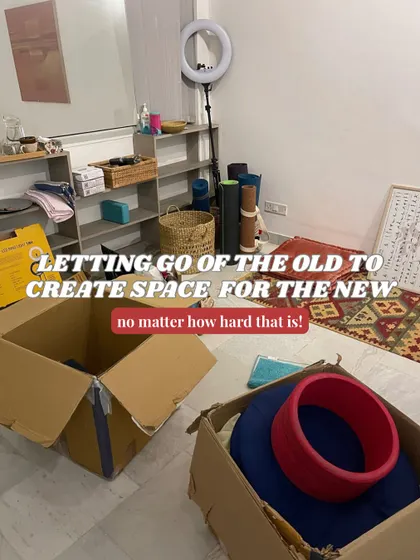 Letting go of the old to create space for the new. This applies to physical spaces and to life itself. It can be hard, but it's necessary for growth.