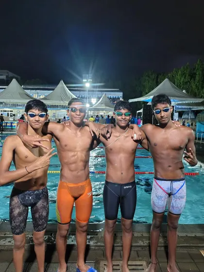 Our Group 2 boys relay champions.