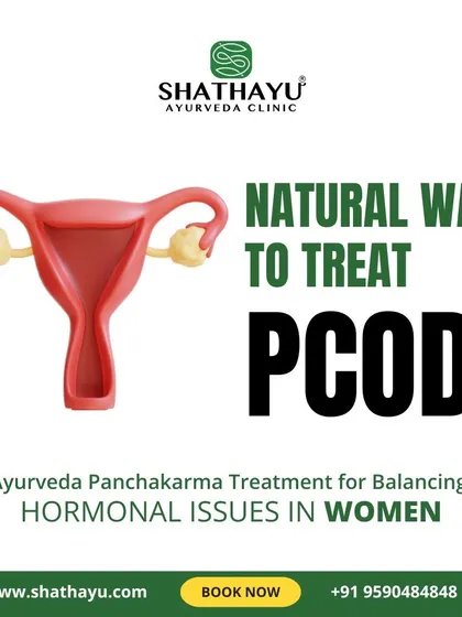 This image emphasizes the natural way to treat PCOD through Ayurveda. I use Panchakarma therapy specifically to address and balance the complex hormonal issues that women with PCOD face, promoting long-term wellness.