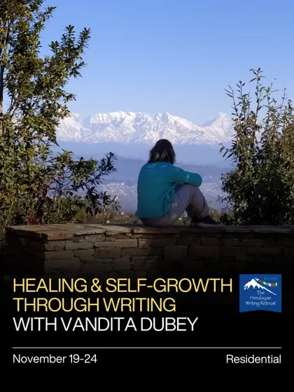 Find quiet for your thoughts and clarity for your story. Our therapeutic writing retreats, set against the backdrop of the majestic Himalayas, are designed for healing and self-growth, guided by clinical psychologist Dr. Vandita Dubey.