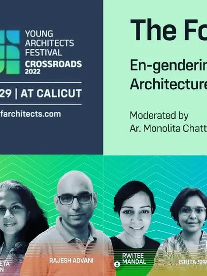 The poster for the 'En-gendering Architecture' forum at the Young Architects Festival. I was happy to be invited to speak on a panel about the journey and challenges of being a woman leading a practice.