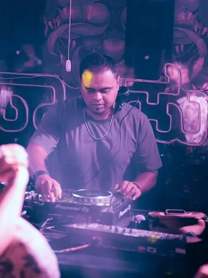 A moody shot of me at the decks at Sarjapur Social.