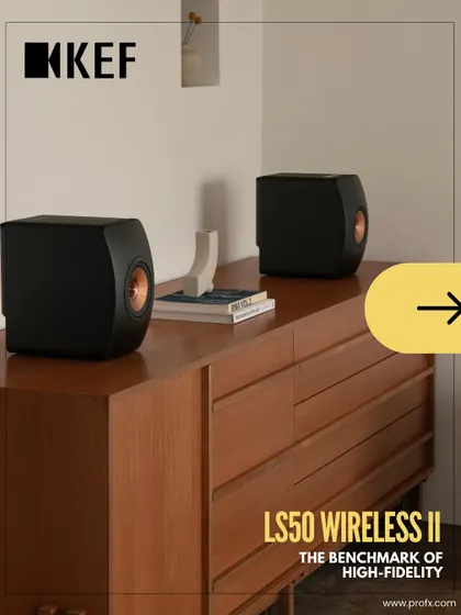 The KEF LS50 Wireless II is the benchmark of high fidelity, offering powerful, stylish, and endlessly immersive sound. It is the perfect luxury speaker for any room in your home, representing the upgrade your space deserves.