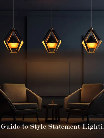 A guide to statement lighting. Ditch the boring bulbs and inject personality into your space with unique fixtures that elevate your decor.