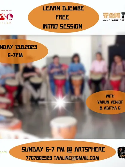 We often host free intro sessions for our Djembe classes. It's a no-pressure way for you to experience Mandingue percussion and see if it's the right fit for you.