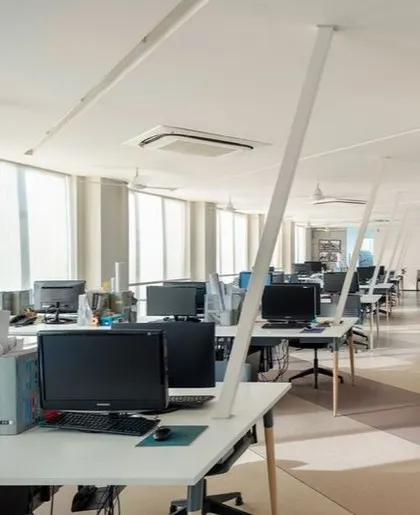 Our own studio in Gurugram, designed to maximize natural daylight with floor-to-ceiling windows. The bright, open environment fosters creativity and collaboration among our team.