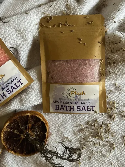 My Lavender & Mint bath salts are back in stock. They are perfect for a relaxing bath after a long day.