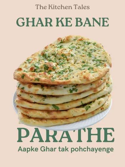 This is where our story began. Our family has been making parathas for generations, and we bring that same authentic taste to you. This stack of fresh, home-style parathe is a promise that we will deliver 'ghar ke bane' goodness to your doorstep.