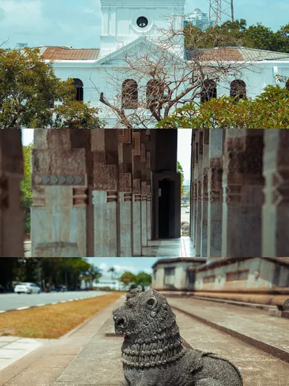 Architectural details from Colombo, showcasing the colonial-era buildings and stone carvings that speak to the city's rich history.