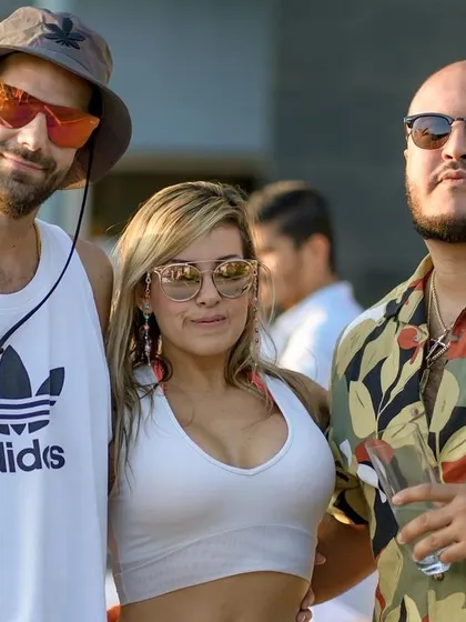 The cool and stylish crowd that attends our sundowner pool parties.