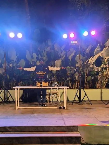 My stage setup for a Tamil wedding, ready for the party to begin.