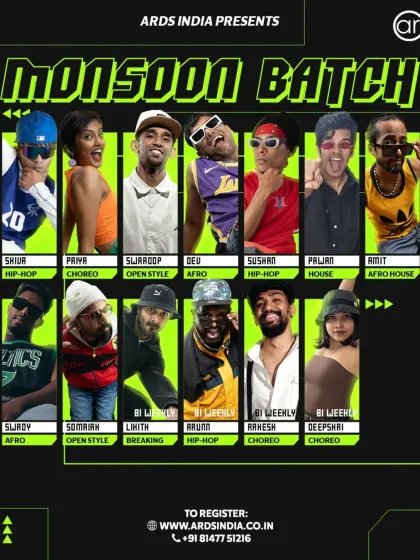 The wait is over. ARDS India presents its Monsoon Batch with an incredible lineup of instructors.