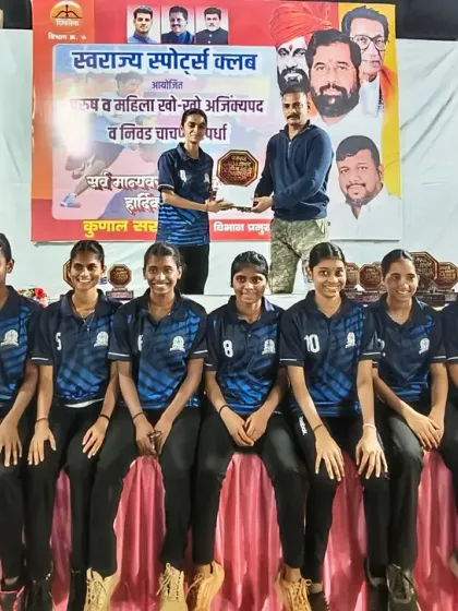 Our women's team, the title holders at the Mumbai-Suburban District Championship 2025.